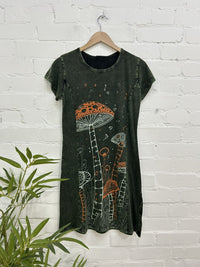 Mushroom Short Sleeve Dress