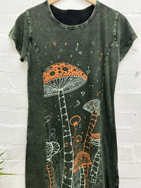 Mushroom Short Sleeve Dress