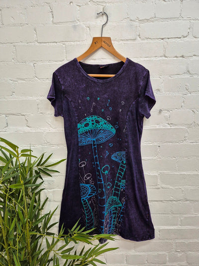 Mushroom Short Sleeve Dress