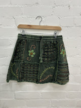 Slash and Flower Skirt