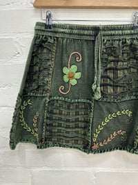 Slash and Flower Skirt