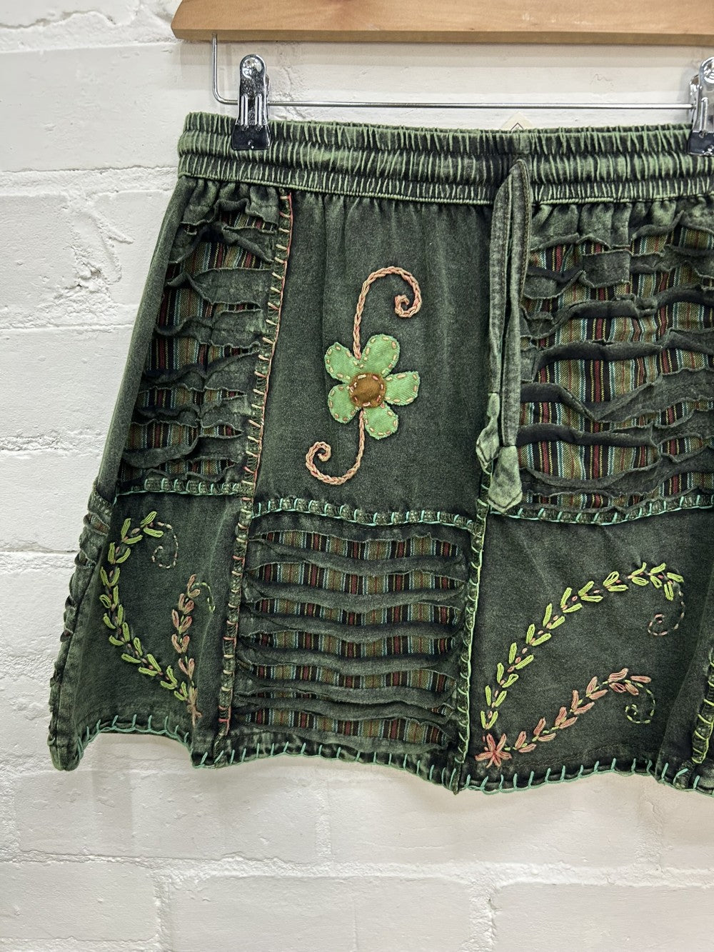Slash and Flower Skirt