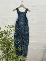 Printed Long Dungarees Wide Leg