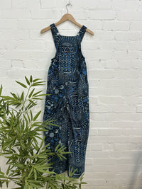 Printed Long Dungarees Wide Leg