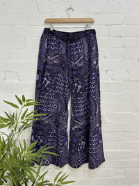 Printed Wide Leg Trousers