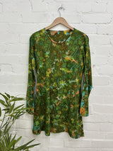 Mushroom Long Sleeve Short Dress