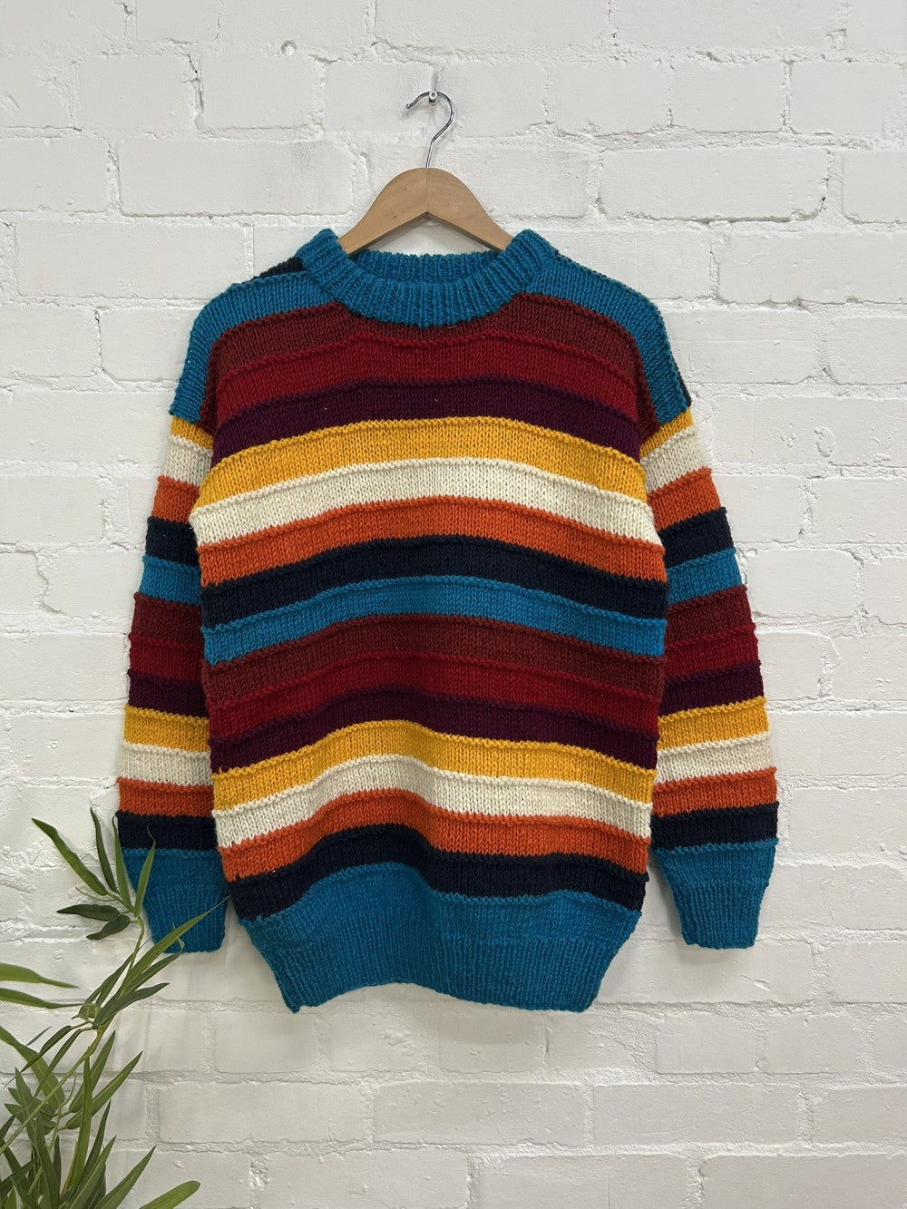 Multicoloured Stripe Wool Jumper