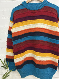 Multicoloured Stripe Wool Jumper