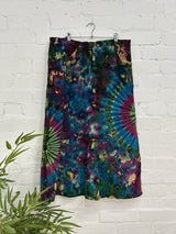 Cord Tie Dye Long Skirt
