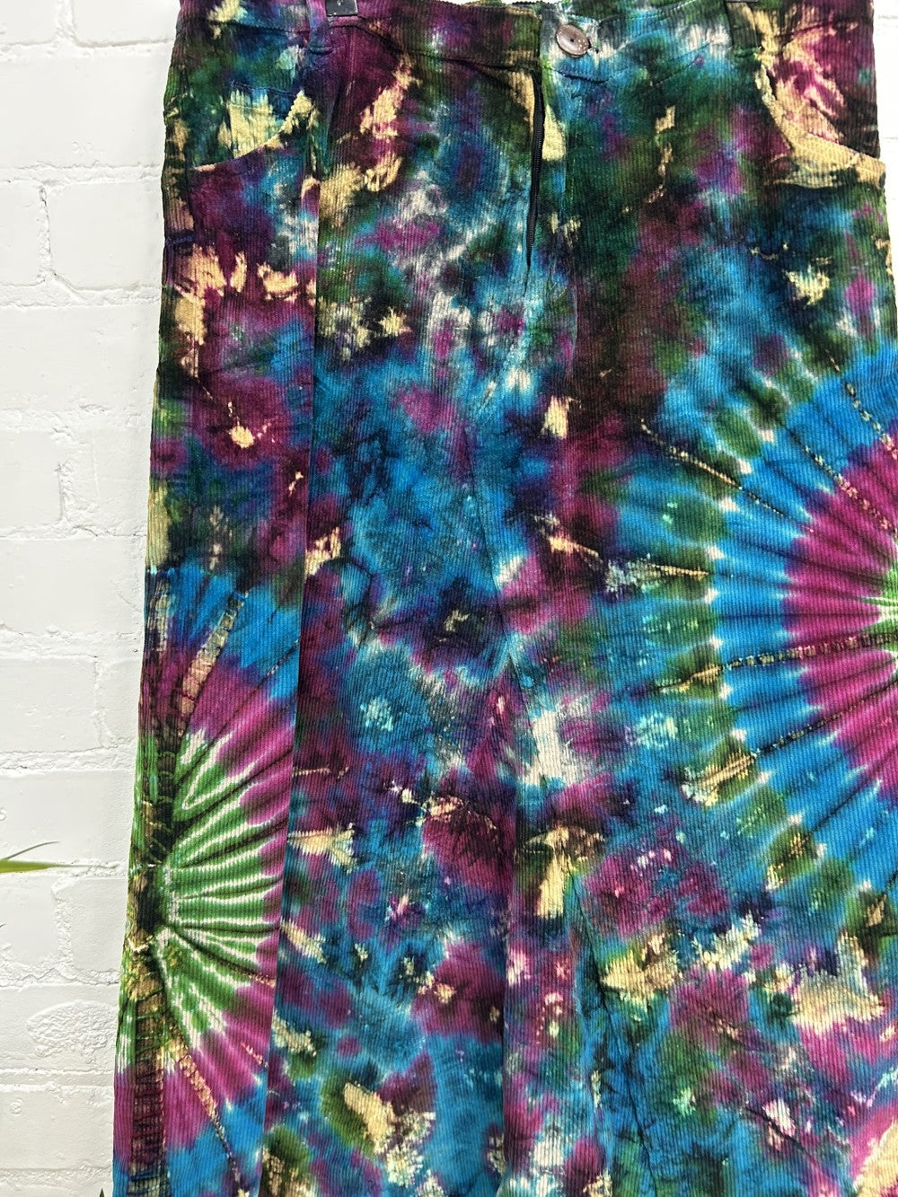 Cord Tie Dye Long Skirt