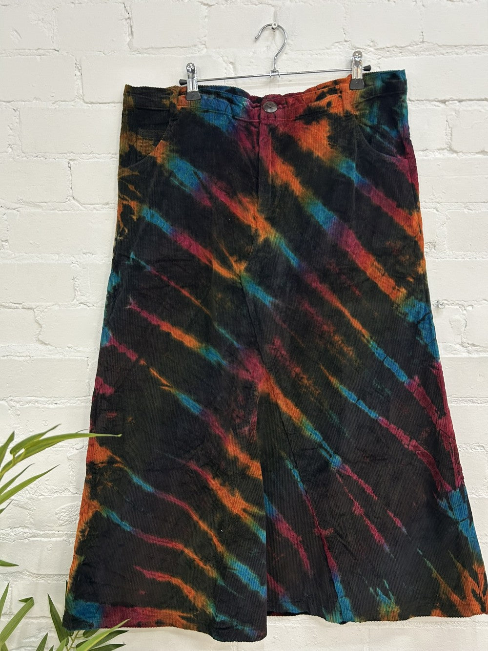 Cord Tie Dye Long Skirt