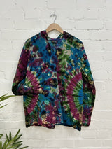 Cord Tie Dye Kangaroo Hoodie