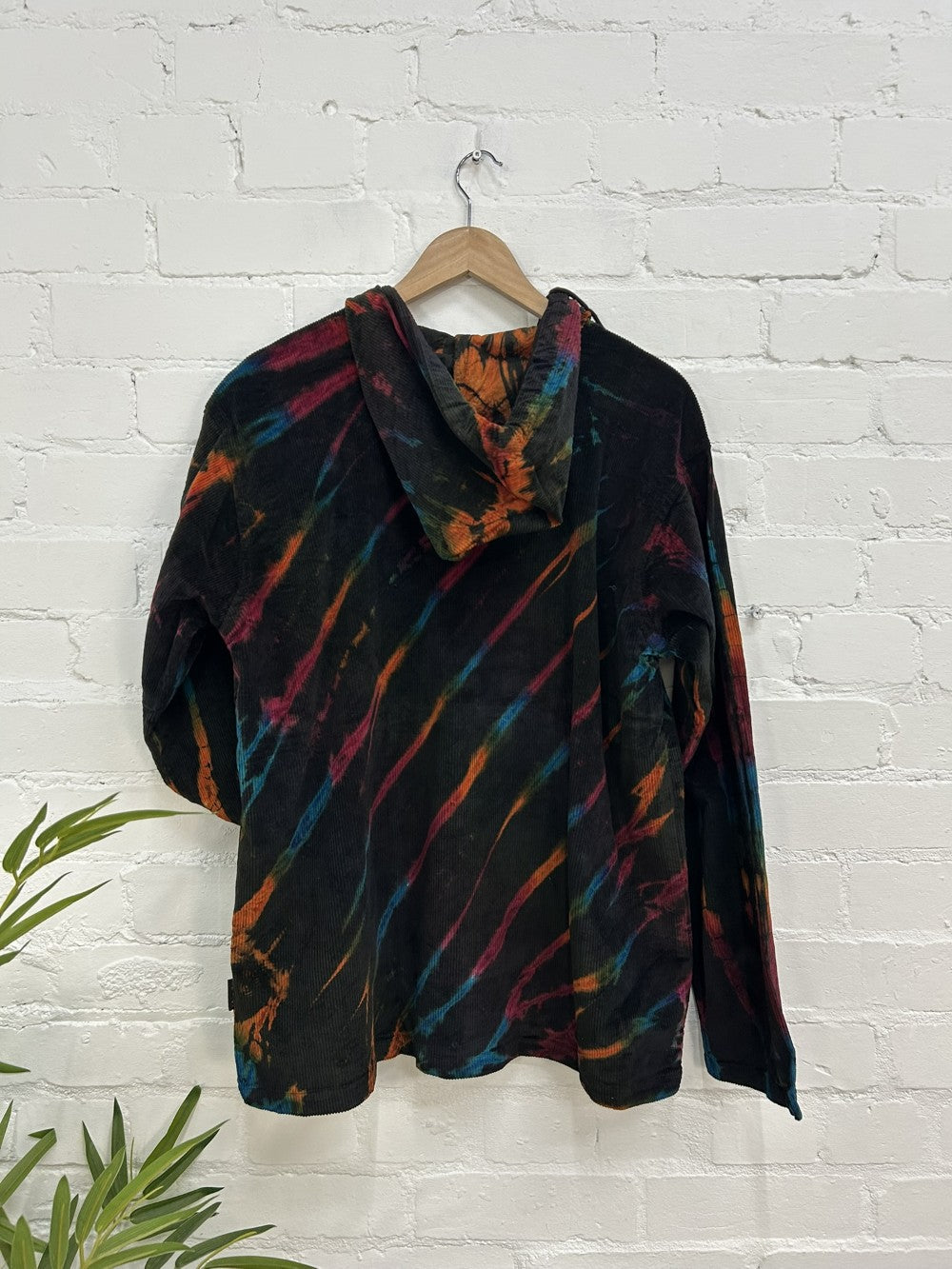 Cord Tie Dye Kangaroo Hoodie