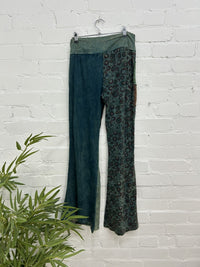 Panelled Flare Trousers