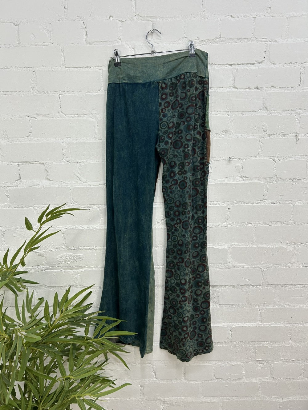 Panelled Flare Trousers