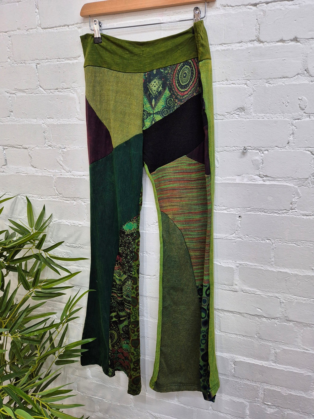 Panelled Flare Trousers