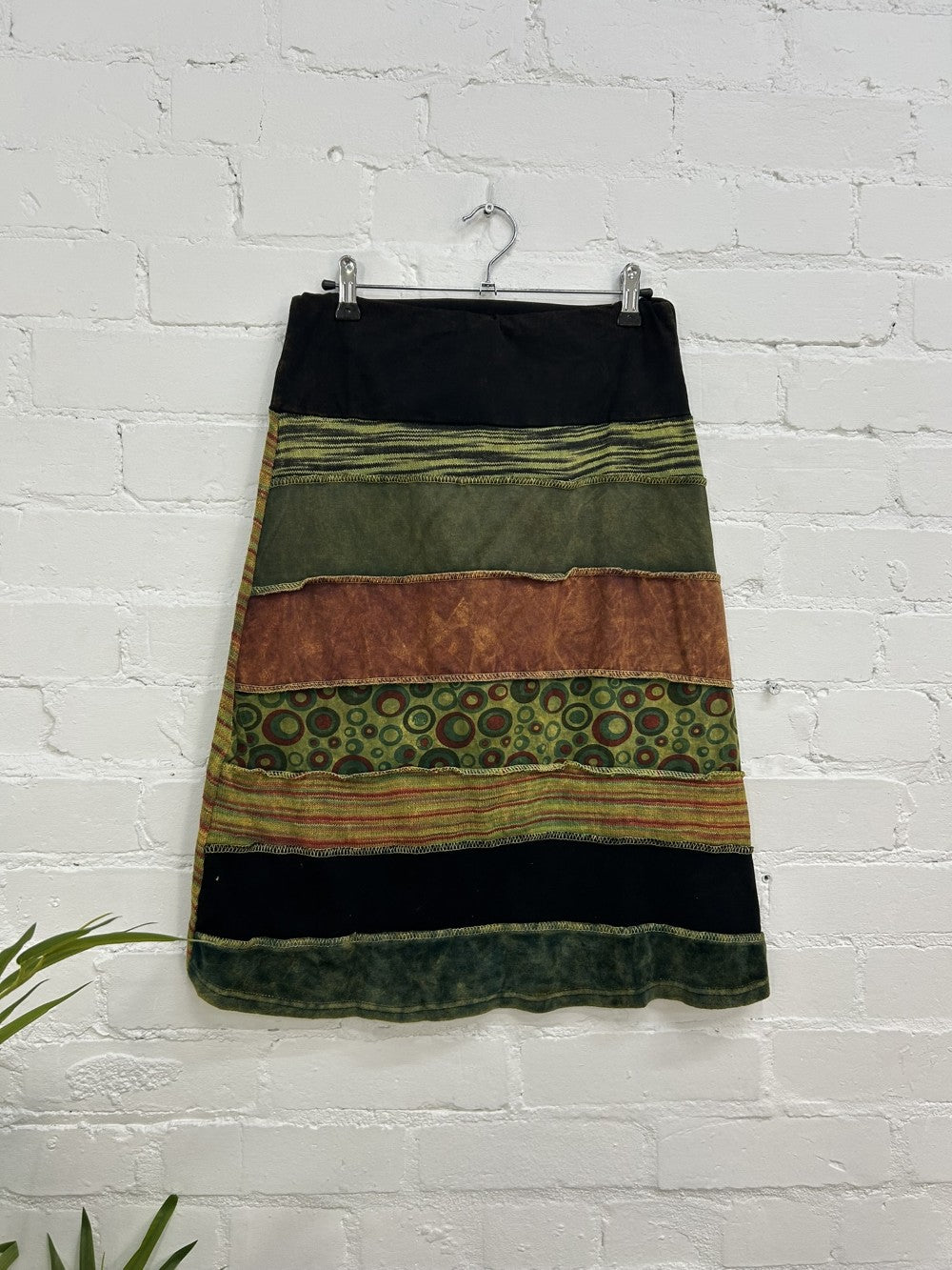 Panelled Spacedye Skirt