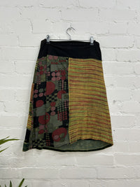 Panelled Spacedye Skirt