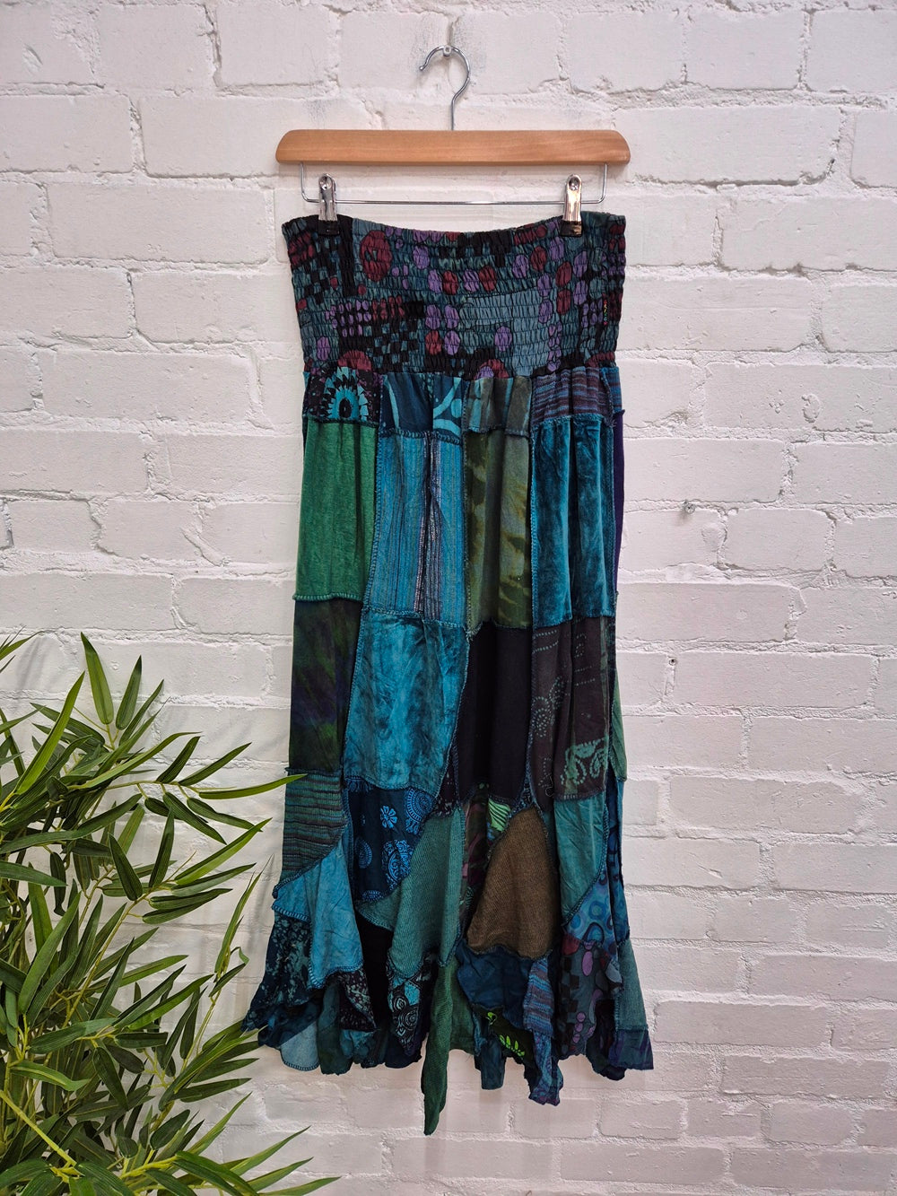 Panelled Long Skirt