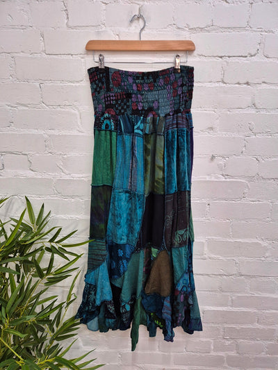 Panelled Long Skirt