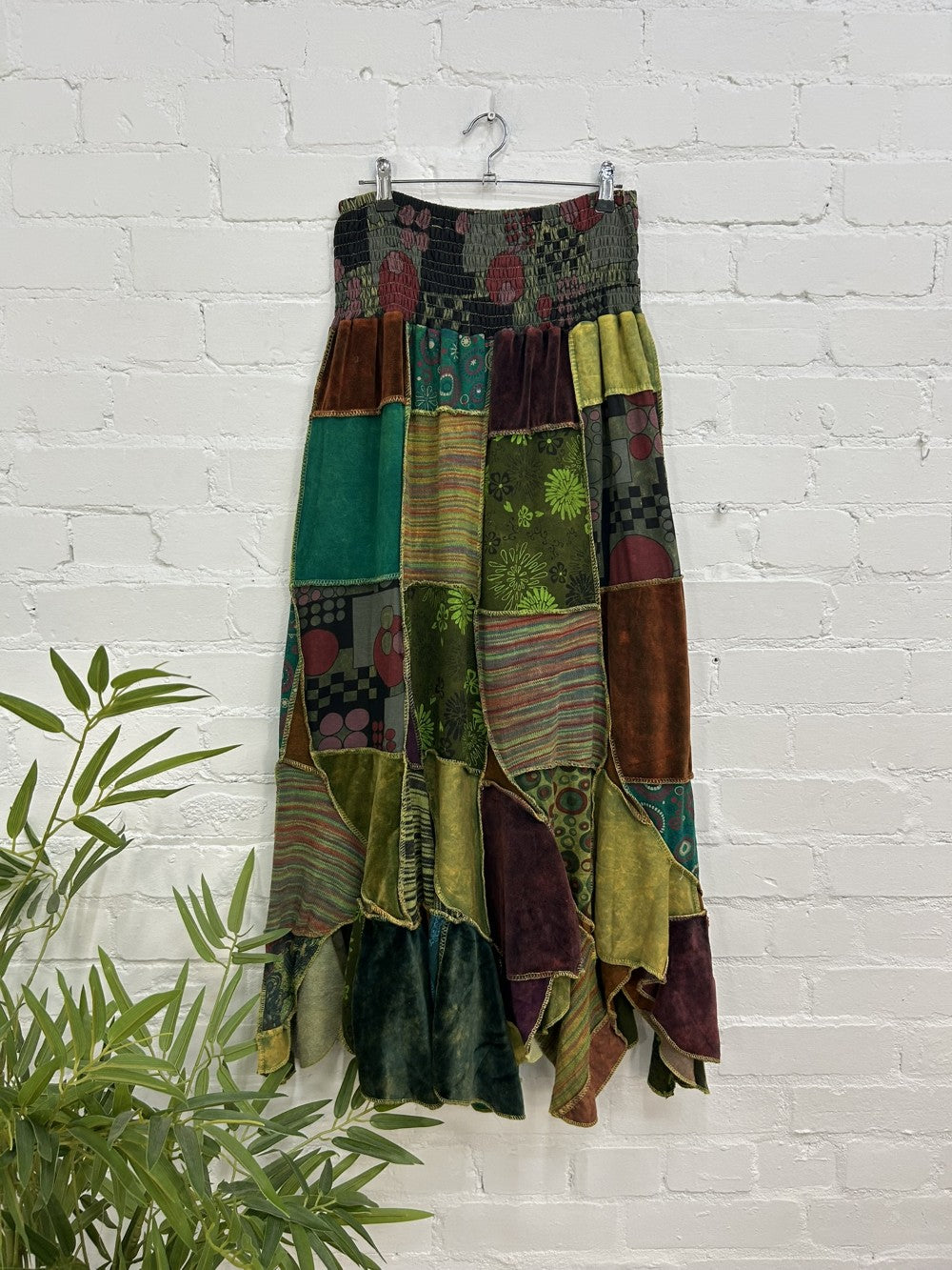 Panelled Long Skirt