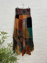 Panelled Long Skirt