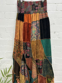 Panelled Long Skirt
