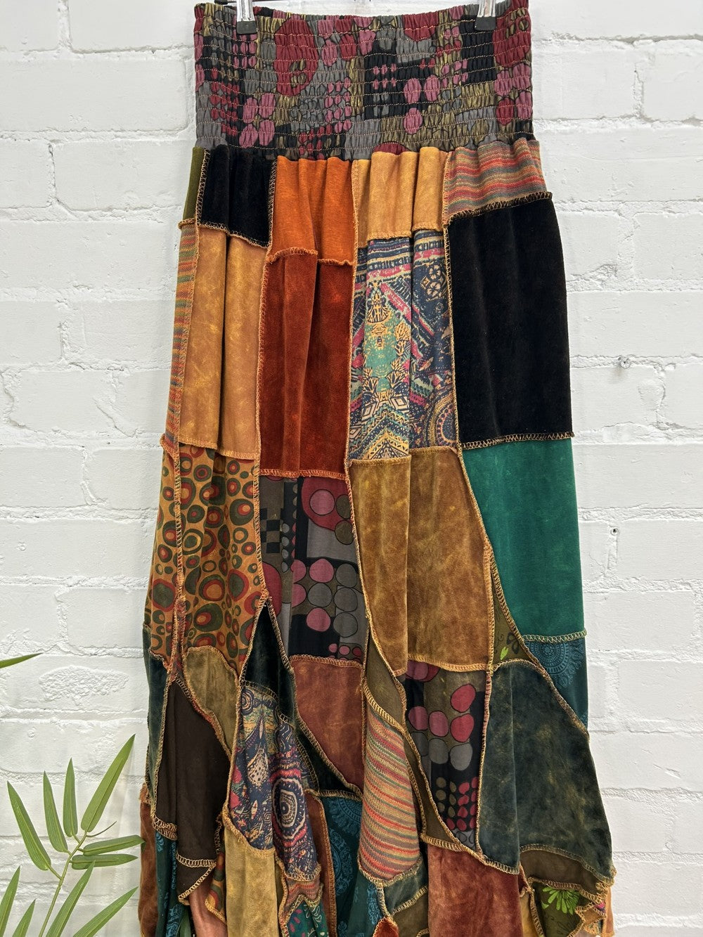 Panelled Long Skirt