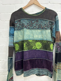 Panelled Spacedye Tshirt