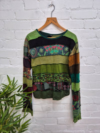 Panelled Spacedye Tshirt