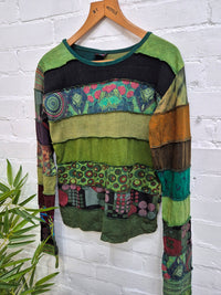 Panelled Spacedye Tshirt