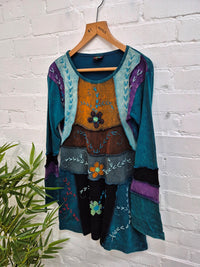 Embroidered Short Dress