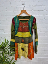 Embroidered Short Dress
