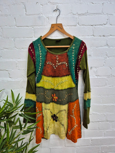Embroidered Short Dress