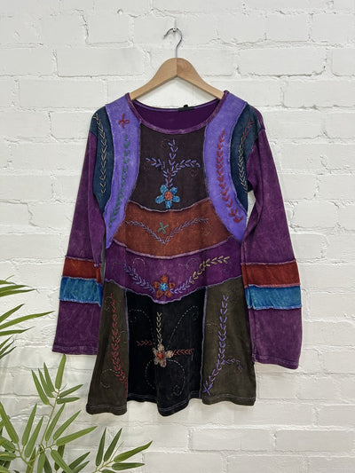 Embroidered Short Dress