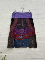 Midi Embroidered Skirt