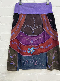Midi Embroidered Skirt