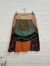 Midi Embroidered Skirt