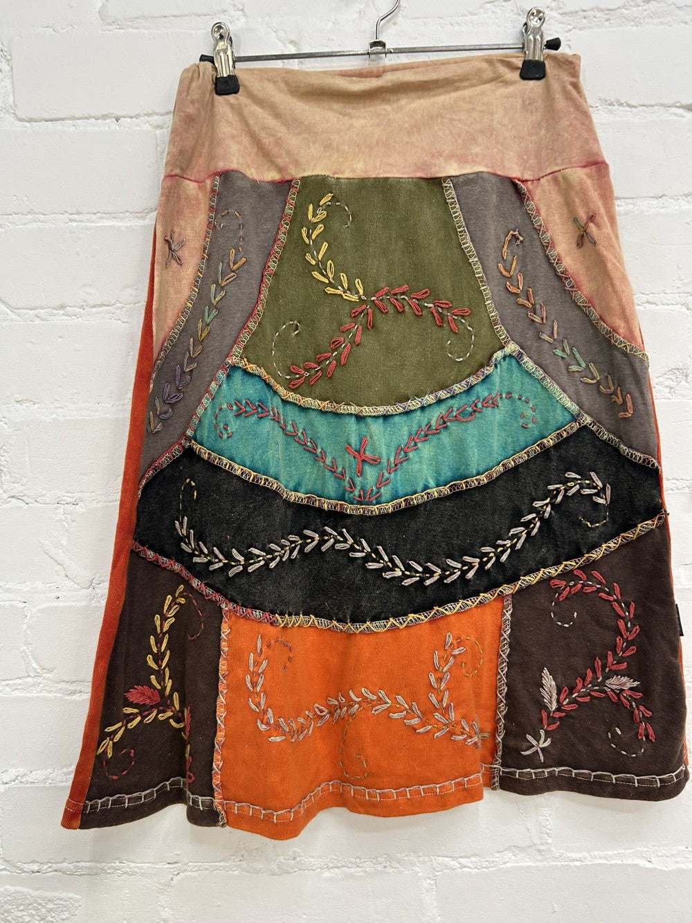 Midi Embroidered Skirt