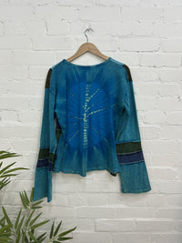 Embroidered Long Sleeve Top
