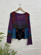 Embroidered Long Sleeve Top
