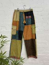 Stonewashed Patch Gheri Cargo Trousers