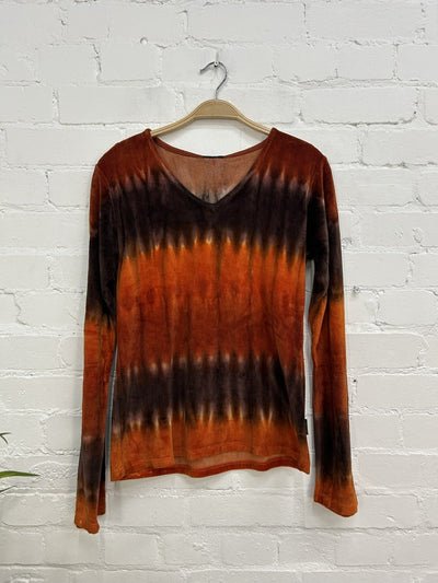 Velvet Dip Dye Top