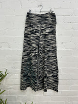 Space Dye Wide Leg Trousers