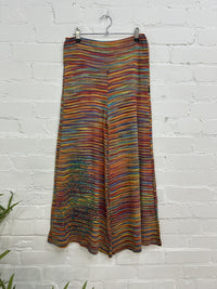 Space Dye Wide Leg Trousers