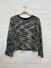 Space Dye Long Sleeve Top