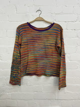 Space Dye Long Sleeve Top
