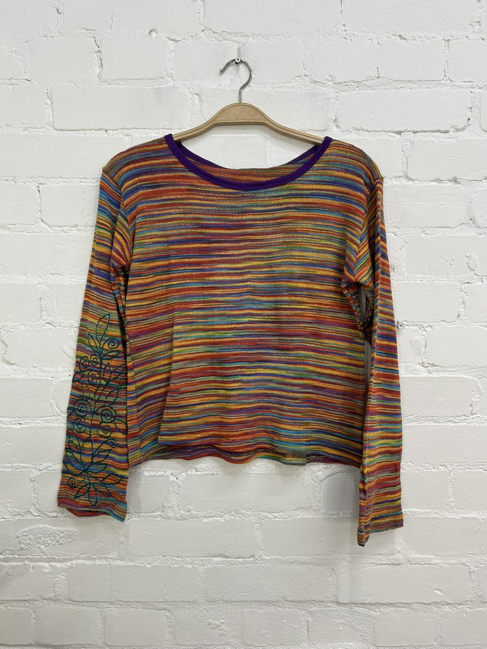 Space Dye Long Sleeve Top