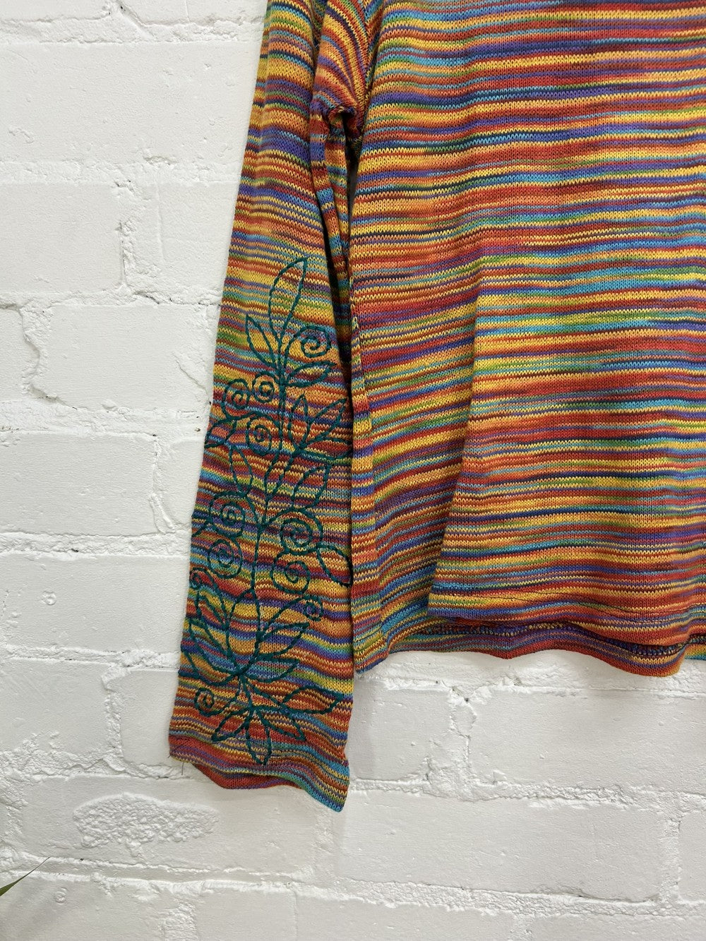 Space Dye Long Sleeve Top