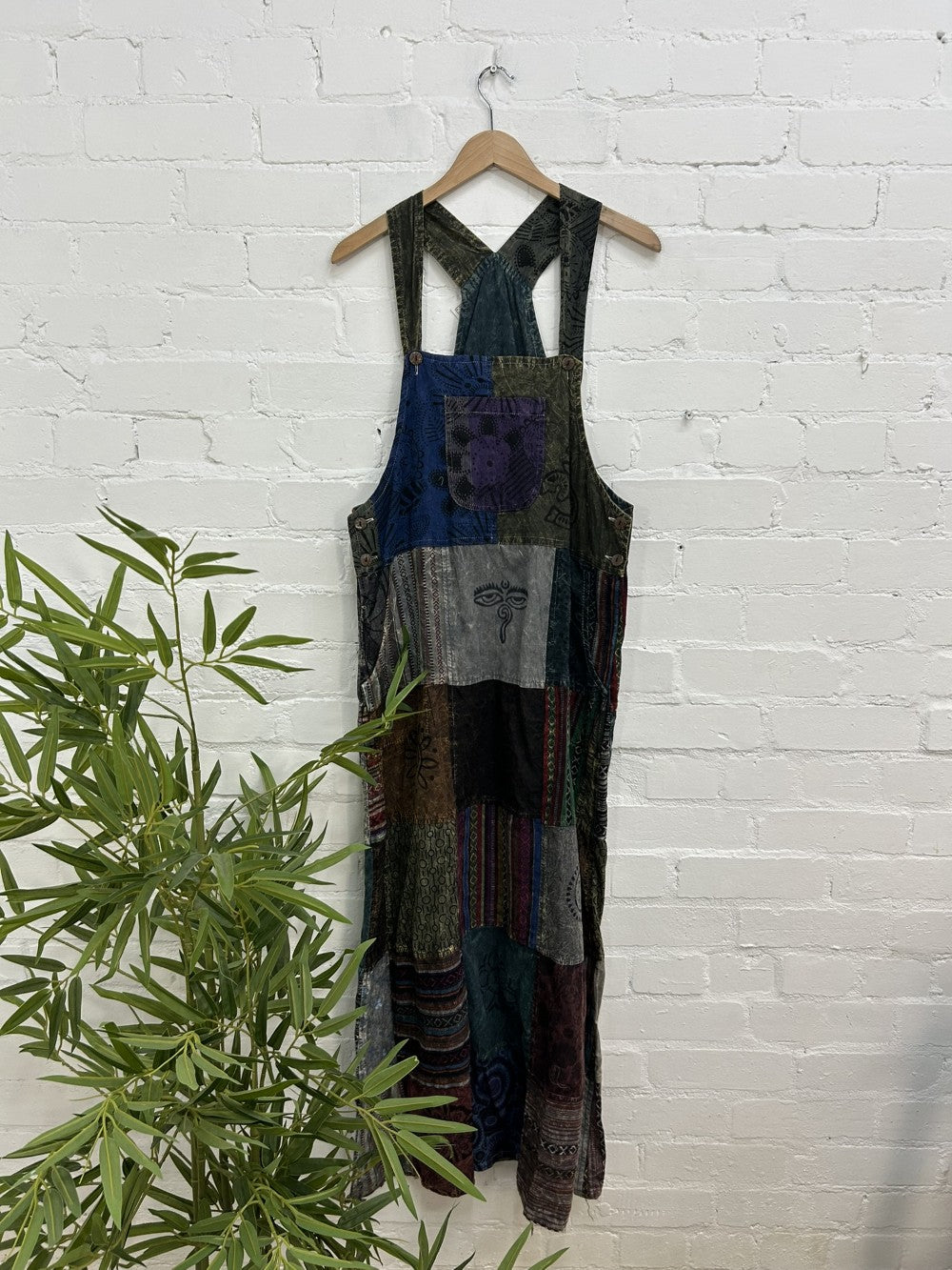 Patch And Print Dress